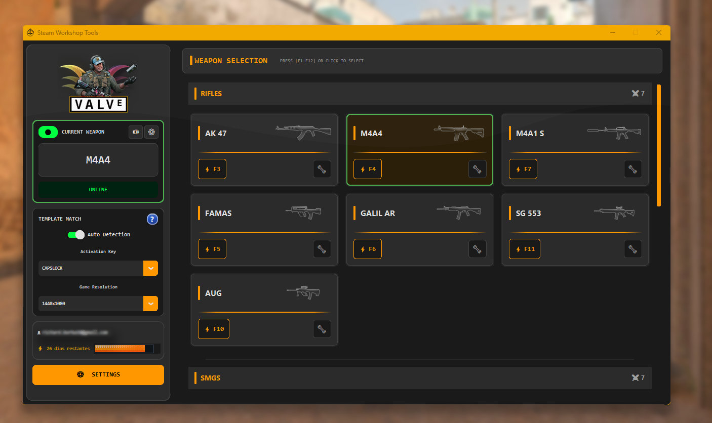 Interface do Macro CS2